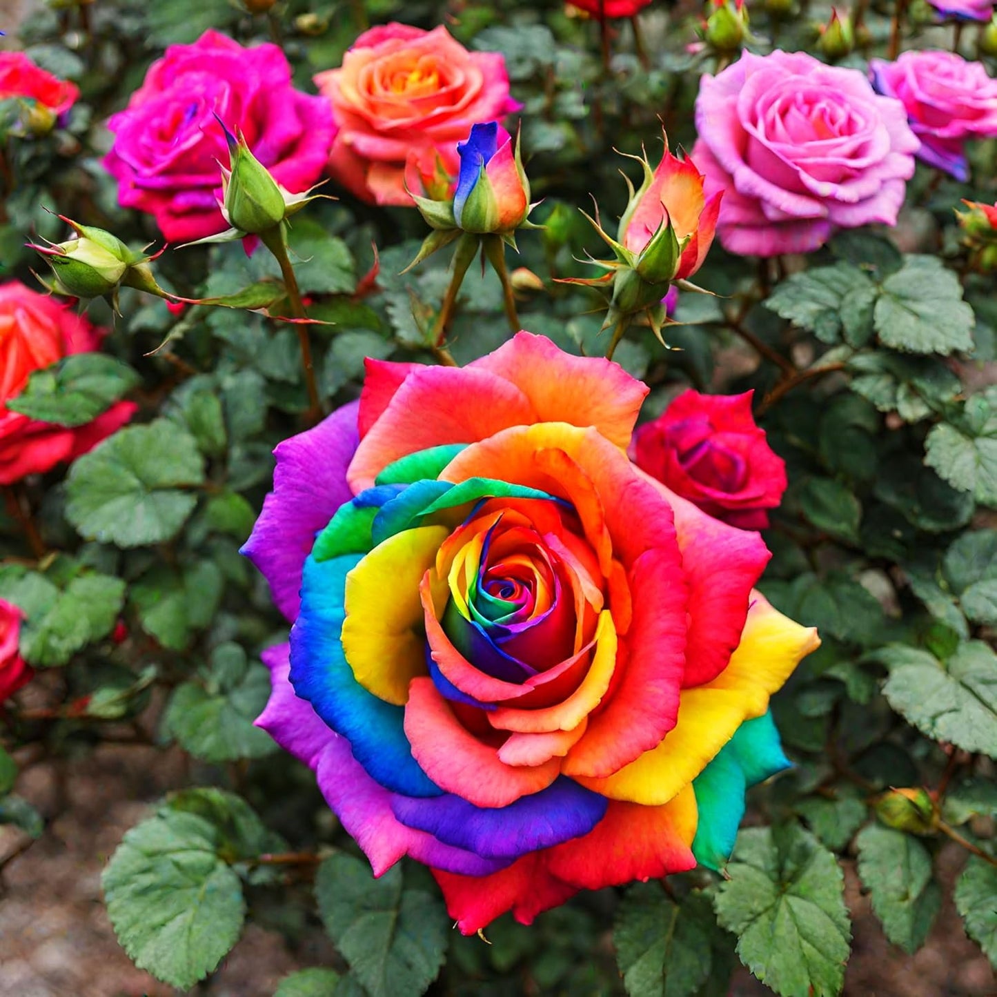 Multi-Color Rose Flower Seeds for Planting – Heirloom, Non-GMO Seeds for Vibrant Gardens