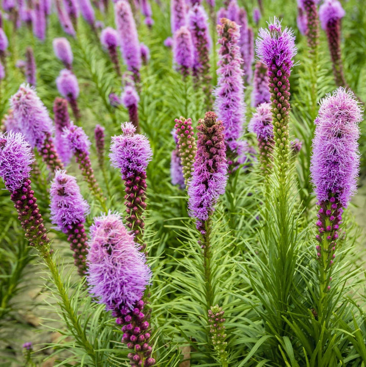 Heirloom Non-GMO Prairie Blazing Star Flower Seeds for Planting – Pollinator-Friendly Blooms