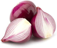 Red Burgundy onion plant grown from seeds with deep burgundy bulbs and crisp texture