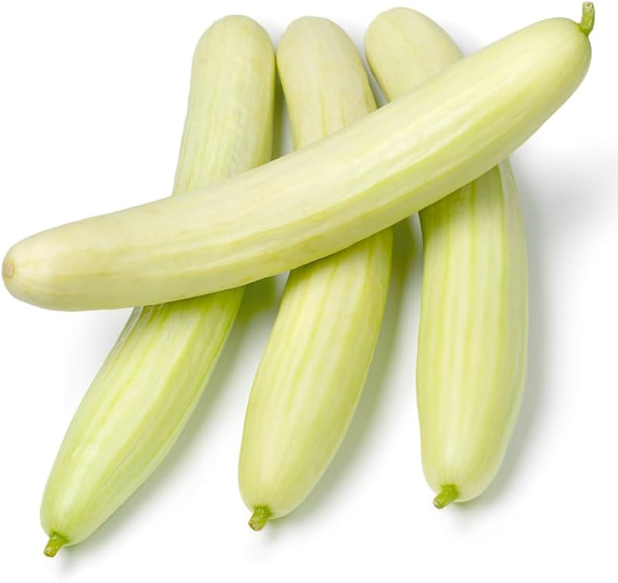 Wonder White Cucumber seeds – crisp, mild cucumber ideal for slicing