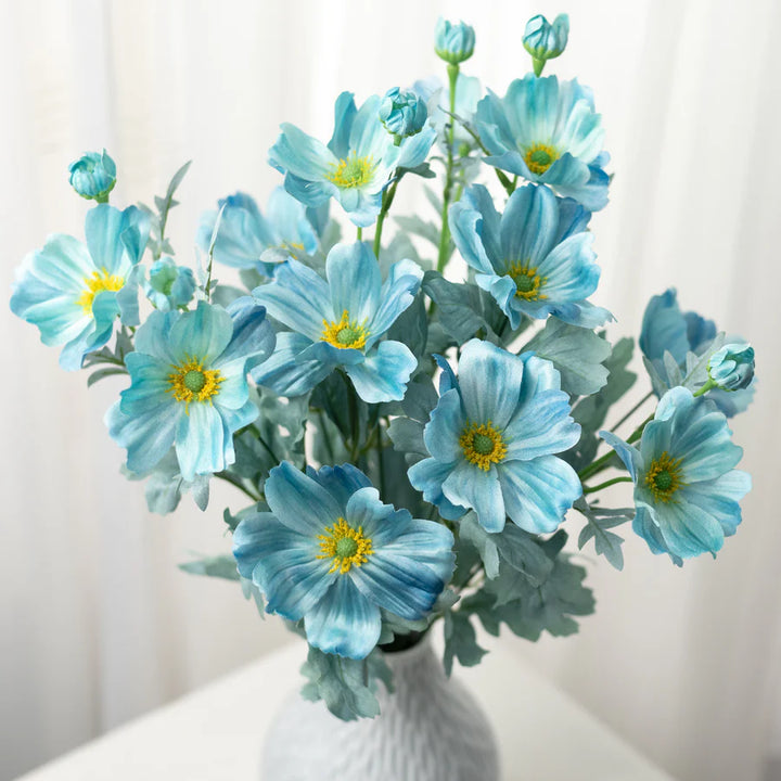 Teal Blue Cosmos Bush Flower Seeds for Planting – Non-GMO, Heirloom Garden Seeds