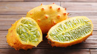 Yellow Kiwano Melon Fruit Seeds - Grow Unique and Spiky Melons in Your Garden 100 pcs